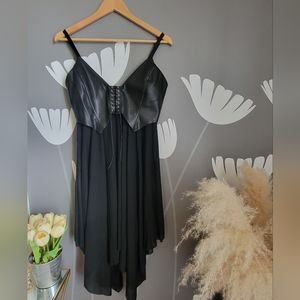 NWT Blackmilk Clothing Limited Creature of the Night Leather Corset Dress Size M